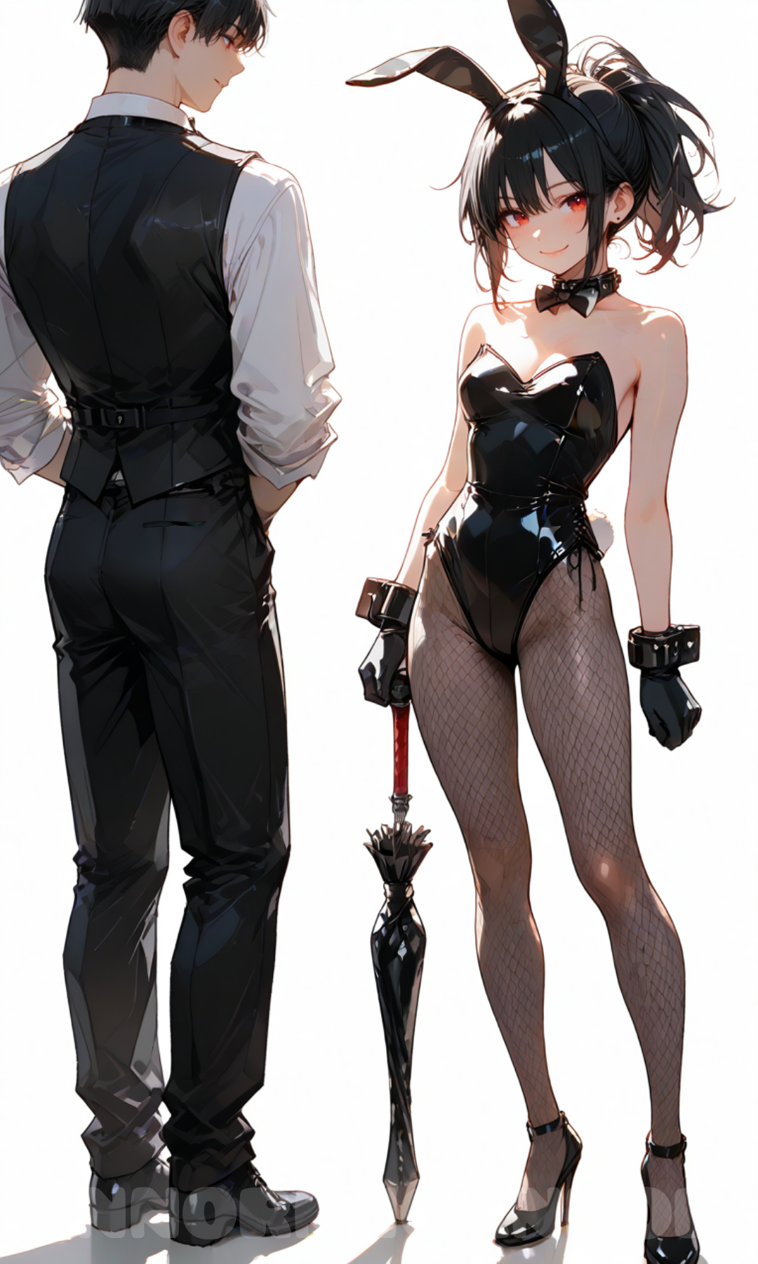 【#AIイラスト】バニーぽにぽに