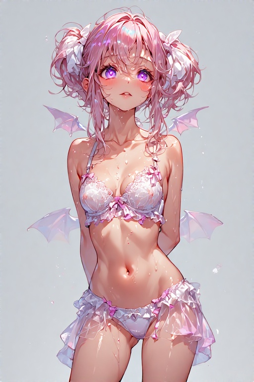 【#AIイラスト】蔵出し。リリエッタ、ランジェリー差分。